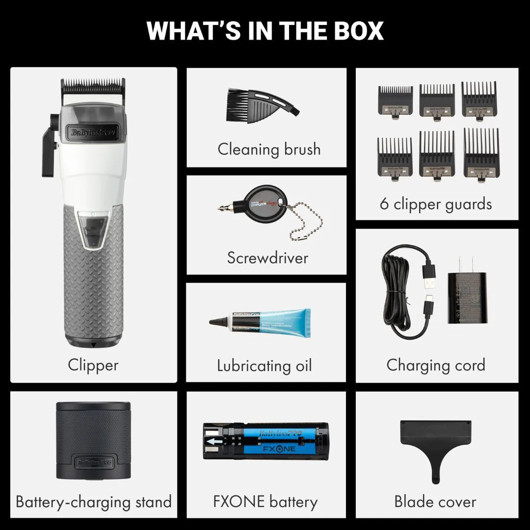 BaBylissPRO FXONE Limited Edition White Clipper | FX899TW - Image 3