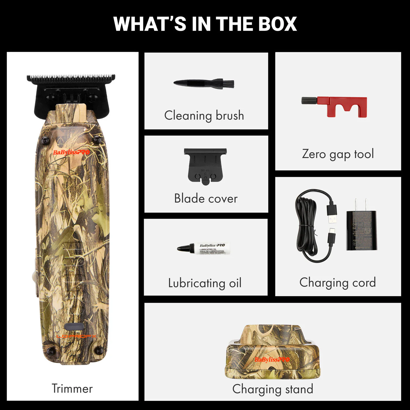 BaBylissPRO Limited Edition LO-PROFX Compact Camo Trimmer - Image 5