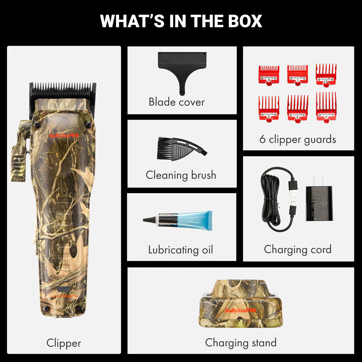 BaBylissPRO LO-PROFX Compact Clipper Camo Edition - Image 5