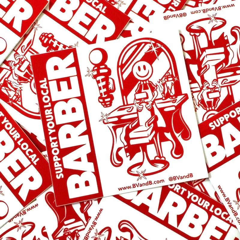 BvandB Sticker – Premium Barbering Decal - Image 5