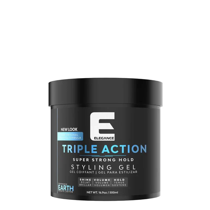 Elegance Triple Act Hair Gel "Earth" Blue - Image 3