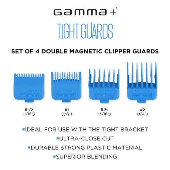 Gamma Dub Magnetic Tight Clipper Guards 4-Pack - Image 5