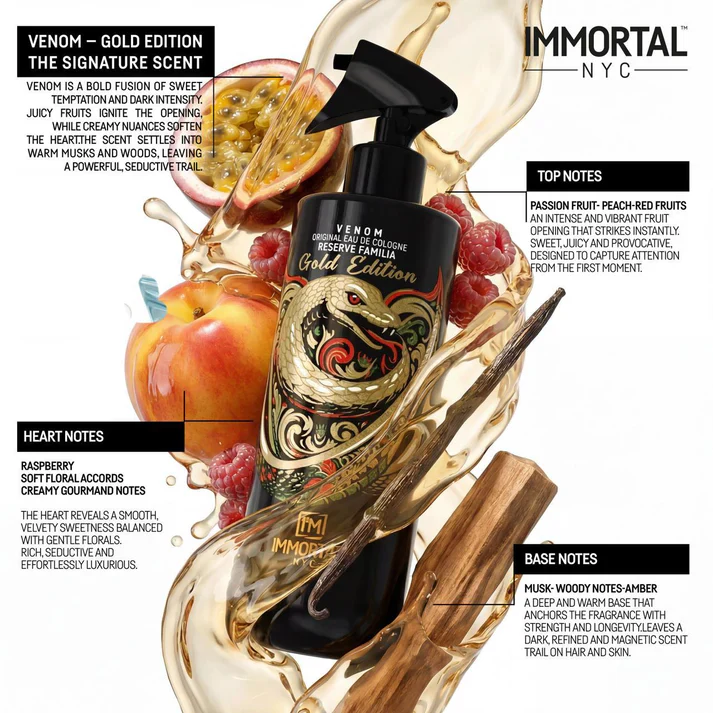 Immortal NYC Gold Edition Venom Cologne - Image 2