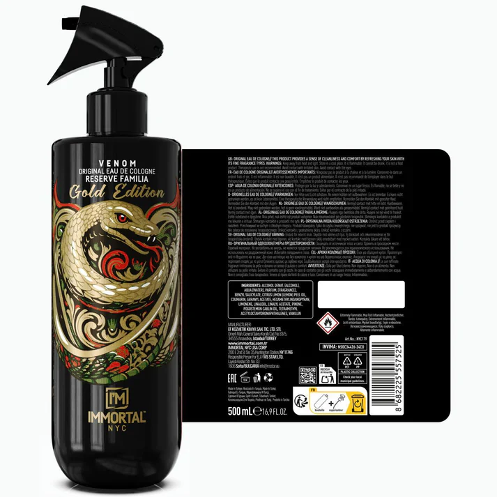 Immortal NYC Gold Edition Venom Cologne - Image 3
