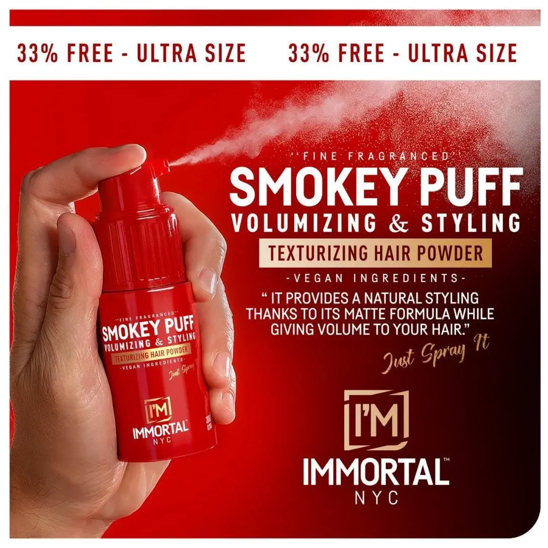 Immortal Smokey Puff - Fine Fragranced Texturizing Hair Powder - Image 3