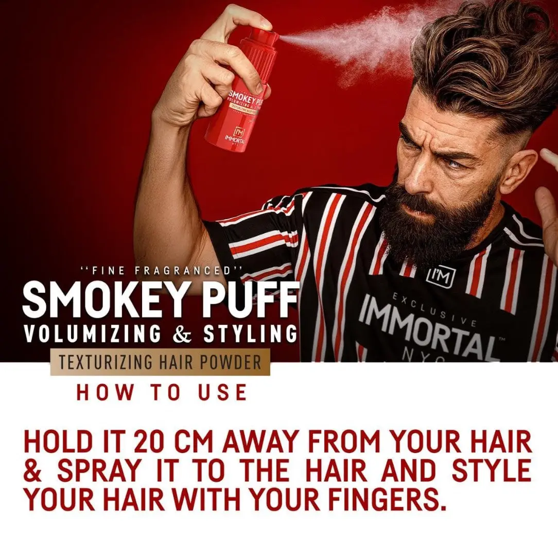 Immortal Smokey Puff - Fine Fragranced Texturizing Hair Powder - Image 4