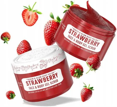 Immortal Strawberry Face & Body Gel Scrub 10.14oz - Image 3