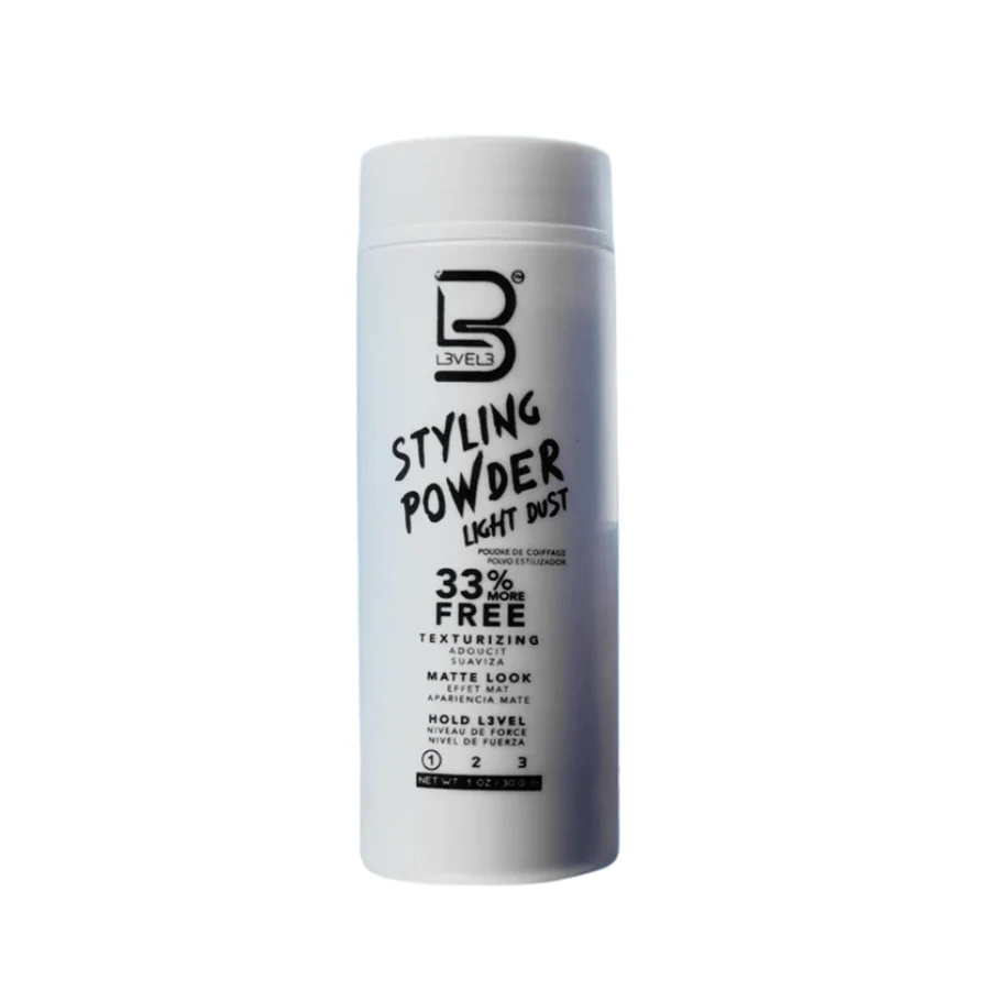 Level3 Light Hold Styling Powder - Matte Finish Volumizing Dust (30g)