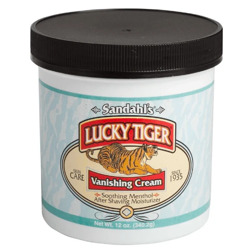 Lucky Tiger Vanishing Cream Menthol 12oz.