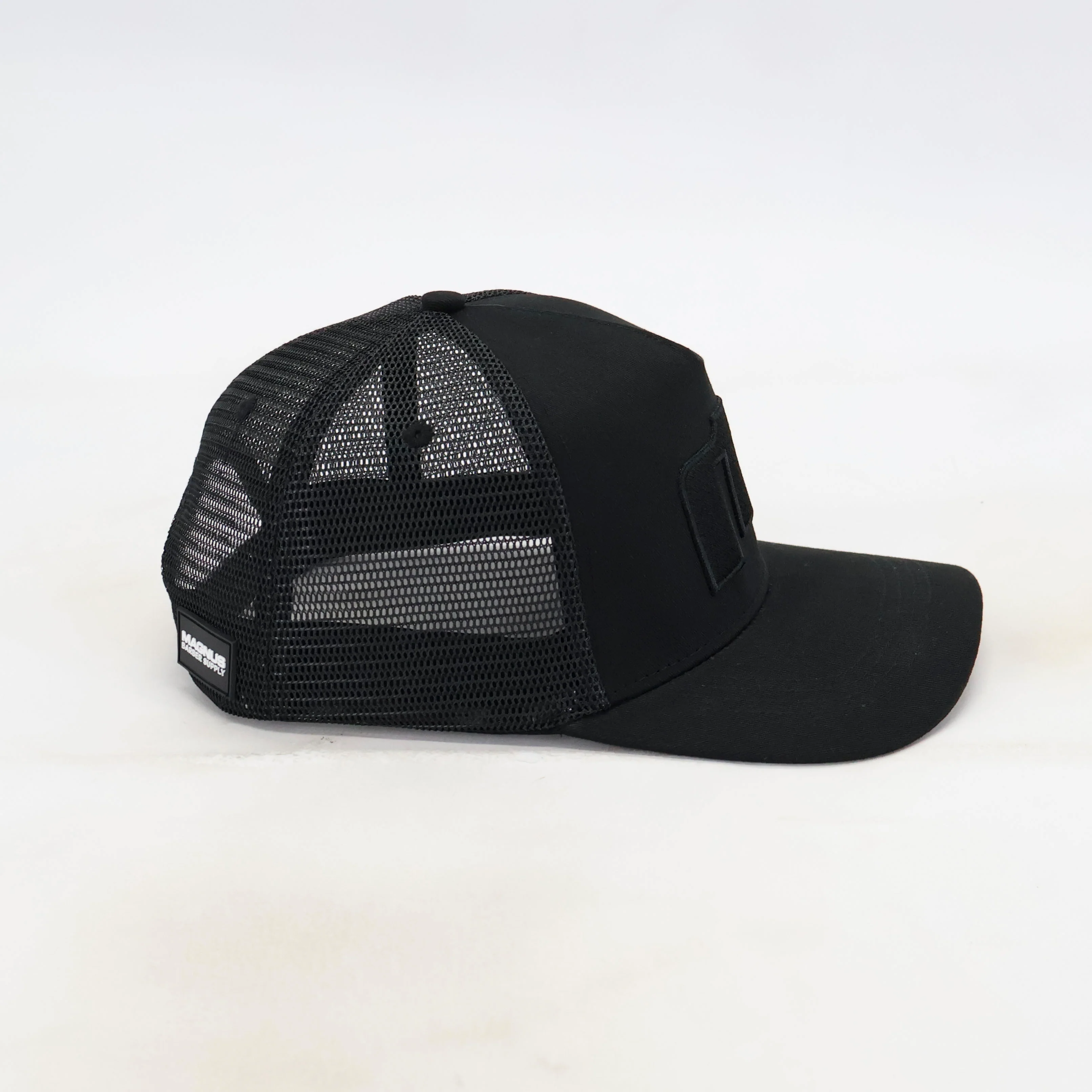 Magnus Signature Black 5-Panel Trucker Hat