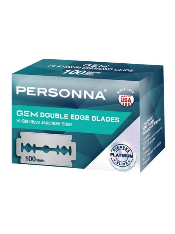 Personna GEM Double Edge Blades – 100 Count Precision Pack