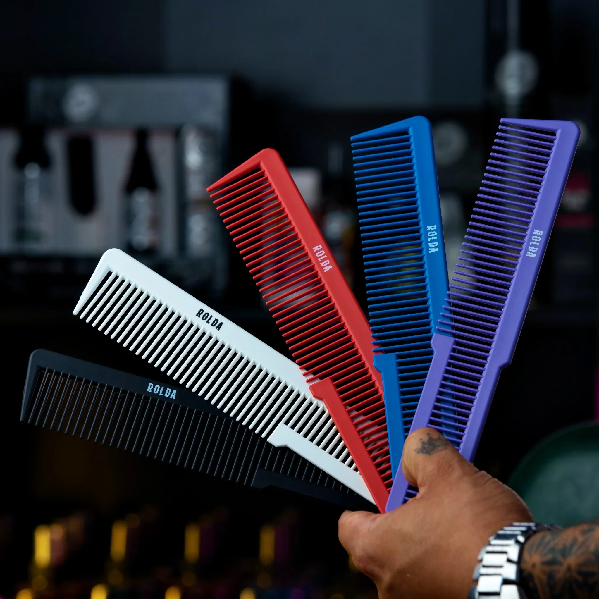Rolda 8" Carbon Fiber Hair Cutting Comb