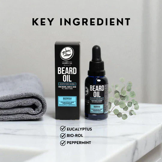 Rolda - Eucalyptus & Peppermint Beard Oil 1.05 oz (30 ml) - Image 3