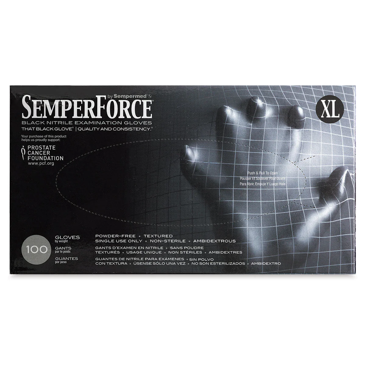 SemperForce Black Nitrile Gloves - Image 3