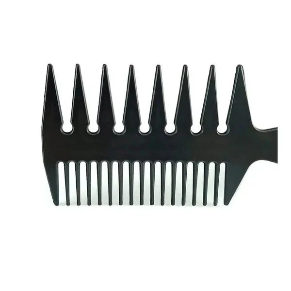 Stylecraft 3-in-1 Wide Tooth Texturizing Barber Fish Hair Comb - Image 2