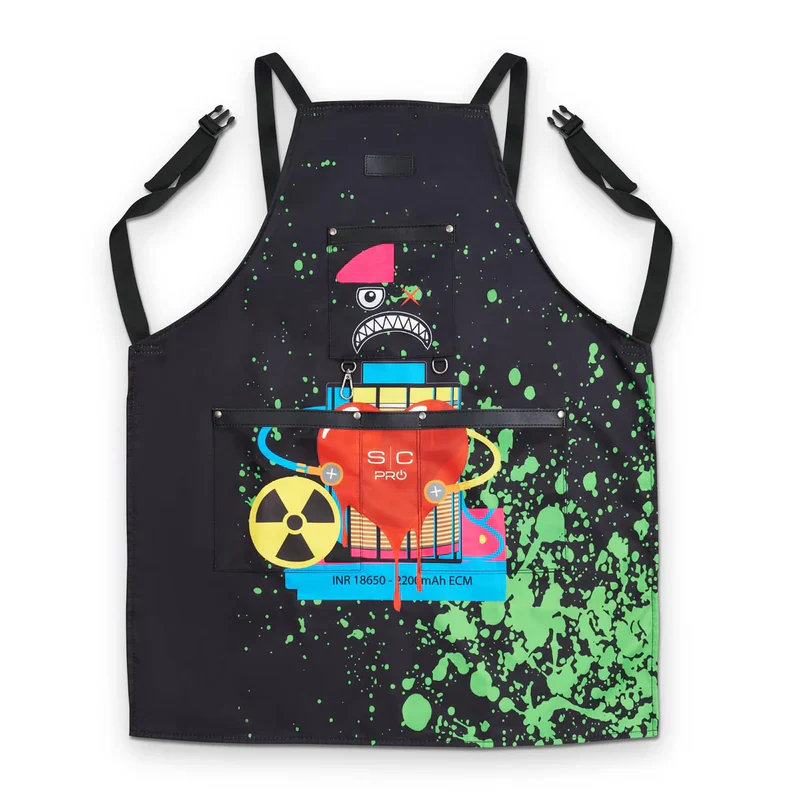 Stylecraft  Barber Apron Radioactive Black | SC338B - Image 3
