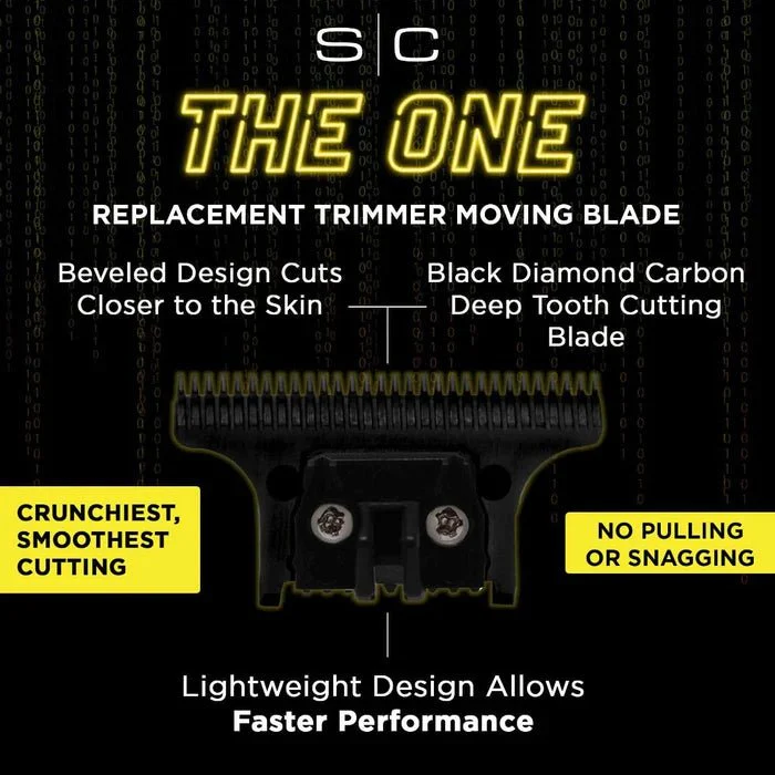 Stylecraft Fixed Gold Titanium Classic X-Pro Trimmer Blade + Black Diamond Carbon DLC The One Cutter Set (SC529GB) - Image 4