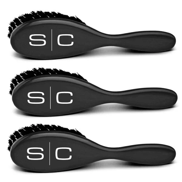StyleCraft Fresh Cut Fade & Cleaning Barber Brush (3-Pack Set) - Image 2