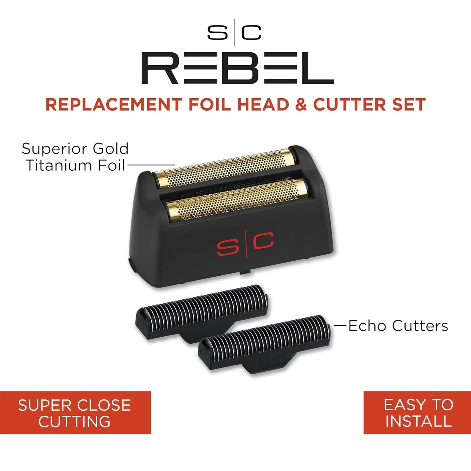 StyleCraft Rebel Replacement Foil Head and Cutter Set SC555G - Image 2